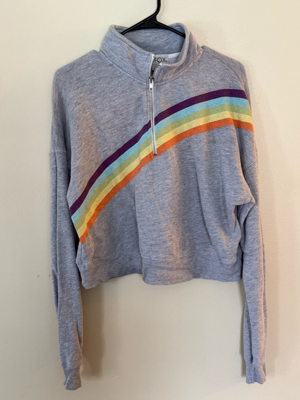 Wildfox Gray Half Zip Sweatshirt Women’s Size Small
